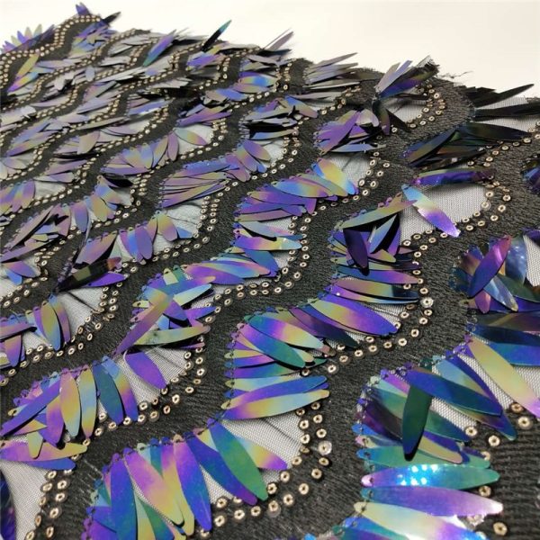 Wholesale Custom Spangle Sequin Fabric for Prom Dresses & Costumes - Image 2