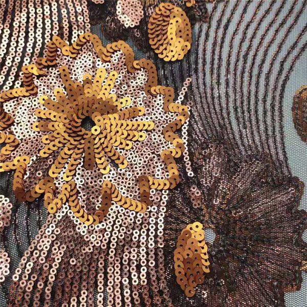 Custom Sequin Fabric 3mm PET | 120-130cm Width | Designs for Dresses, Applique & More - Image 3