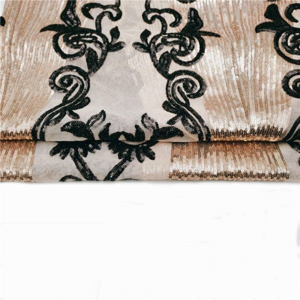 Wholesale Custom Sequin Mesh Lace Fabric – 120-125cm Width, PET Sequins & Breathable Mesh - Image 3