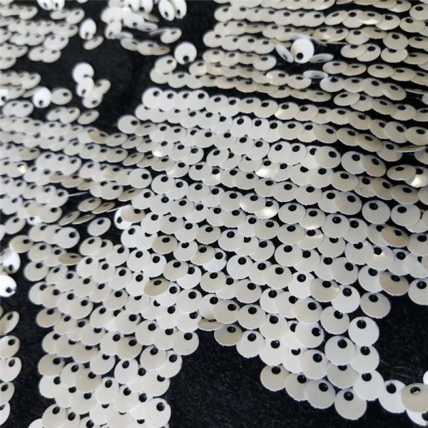 Reversible Sequin Fabric Dress | Eco-Friendly Knit Sequin Fabric (120-125cm) | Customizable - Image 3