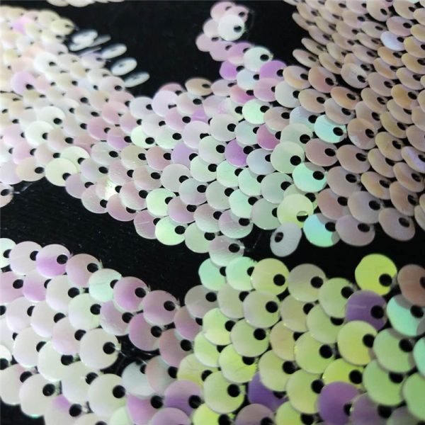 Reversible Sequin Fabric Dress | Eco-Friendly Knit Sequin Fabric (120-125cm) | Customizable - Image 4
