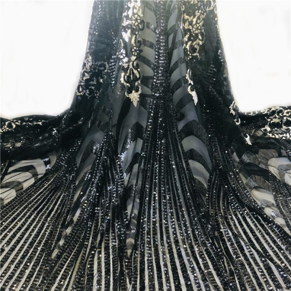 Wholesale Wine Sequin Lace Fabric | 120cm Width | Custom Designs - Image 6