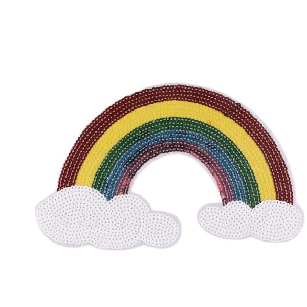 sequin rainbow patch