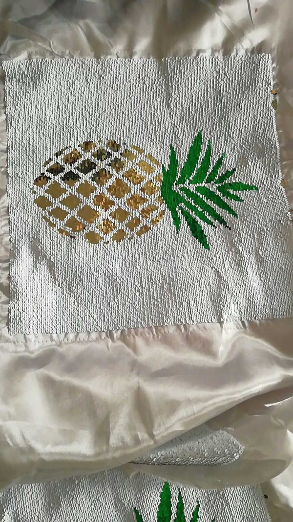 5mm Reversible sequin patches for sale sequin pineapple patch - Image 3